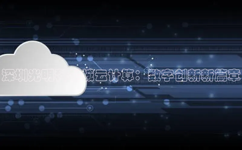 EON4代理百度取证深圳光明科学城云计算：数字创新新篇章